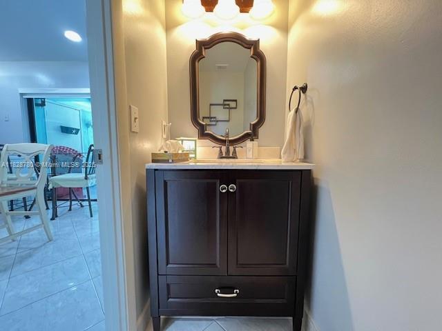 905 NW 107th Ave, Pembroke Pines, FL 33026 - bathroom with vanity and tile patterned floors