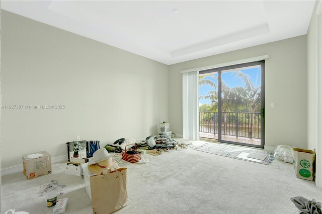 1601 SW 113th Ave, Pembroke Pines, FL 33025 - carpeted empty room featuring a raised ceiling