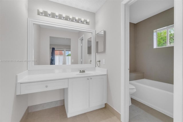 1592 Salerno Cir, Weston, FL 33327 - full bath featuring vanity, a tub to relax in, and tile patterned flooring