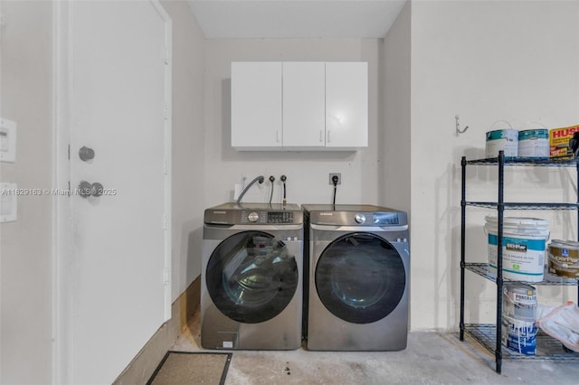 1592 Salerno Cir, Weston, FL 33327 - laundry area with washing machine and dryer and cabinet space