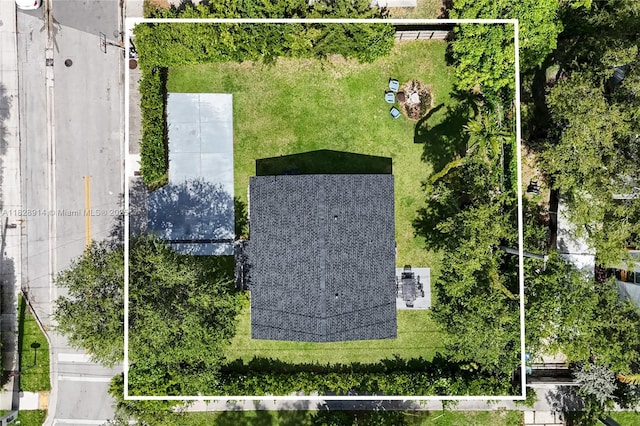 6198 SW 63rd St, South Miami, FL 33143 - aerial view of property's location featuring property parcel outlined