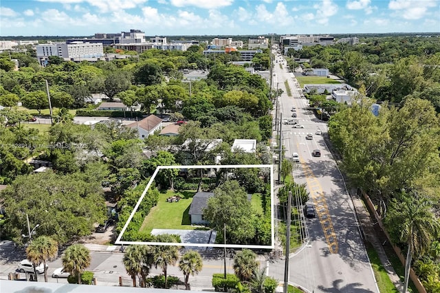 6198 SW 63rd St, South Miami, FL 33143 - view of urban area featuring property parcel outlined and a tree filled landscape