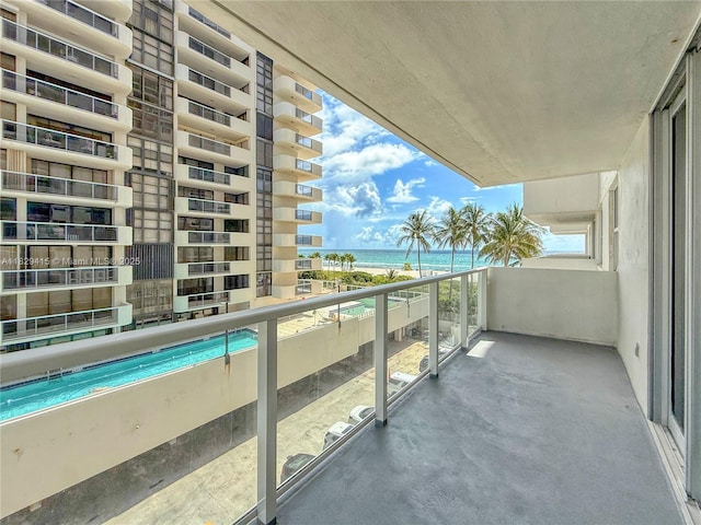5701 Collins Ave Unit 417, Miami Beach, FL 33140 - balcony with a water view