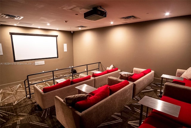 5701 Collins Ave Unit 417, Miami Beach, FL 33140 - cinema with carpet floors and recessed lighting