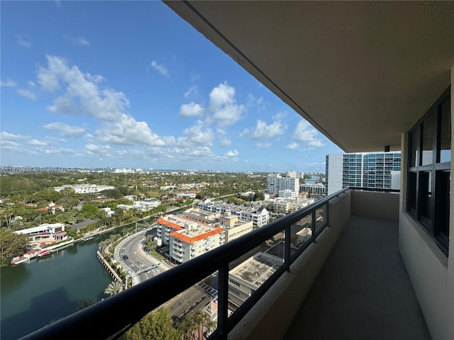 2555 Collins Ave Unit 2002, Miami Beach, FL 33140 - balcony featuring a view of city and a water view