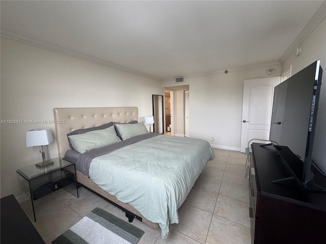 2555 Collins Ave Unit 2002, Miami Beach, FL 33140 - bedroom with crown molding and baseboards