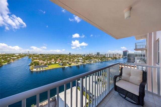 3161 S Ocean Dr Unit 1510, Hallandale Beach, FL 33009 - balcony with a water view and a city view