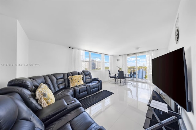 3161 S Ocean Dr Unit 1510, Hallandale Beach, FL 33009 - living room featuring tile patterned flooring