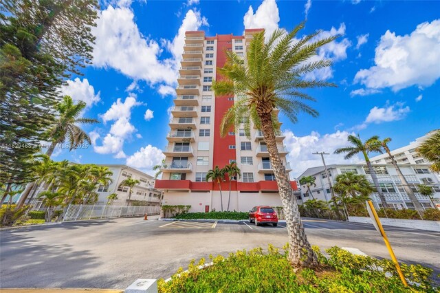 3161 S Ocean Dr Unit 1510, Hallandale Beach, FL 33009 - view of apartment building / complex with uncovered parking