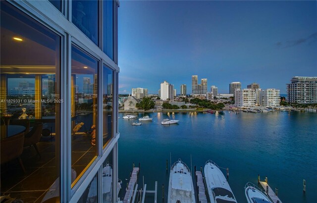 900 Bay Dr Unit 702/704, Miami Beach, FL 33141 - water view featuring skyline