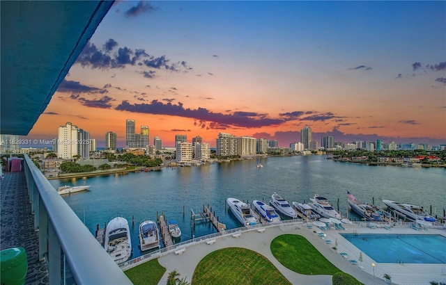 900 Bay Dr Unit 702/704, Miami Beach, FL 33141 - water view with city skyline