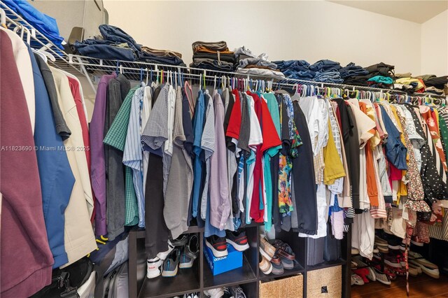 448 SE 32nd Ave, Homestead, FL 33033 - walk in closet featuring wood finished floors