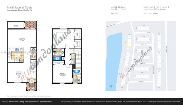 448 SE 32nd Ave, Homestead, FL 33033 - view of property floor plan