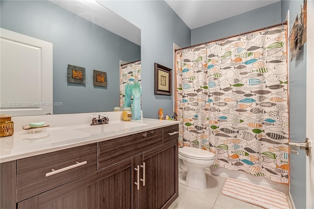 25483 SW 109th Ave, Homestead, FL 33032 - full bath featuring tile patterned flooring, vanity, and a shower with curtain