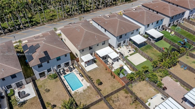 25483 SW 109th Ave, Homestead, FL 33032 - aerial perspective of suburban area with a pool area