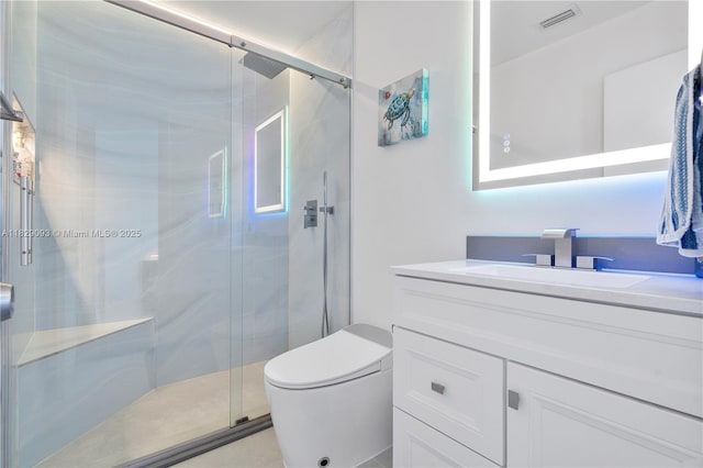 831 SW 178th Way, Pembroke Pines, FL 33029 - full bathroom featuring vanity and a stall shower