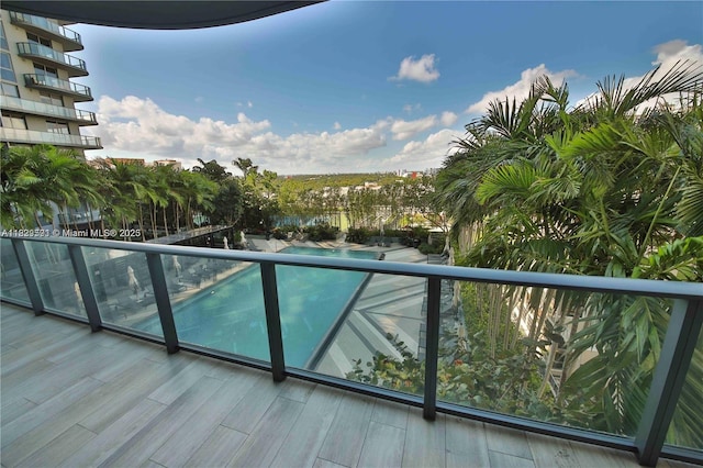 121 NE 34th St Unit 1009, Miami, FL 33137 - balcony with view of pool area