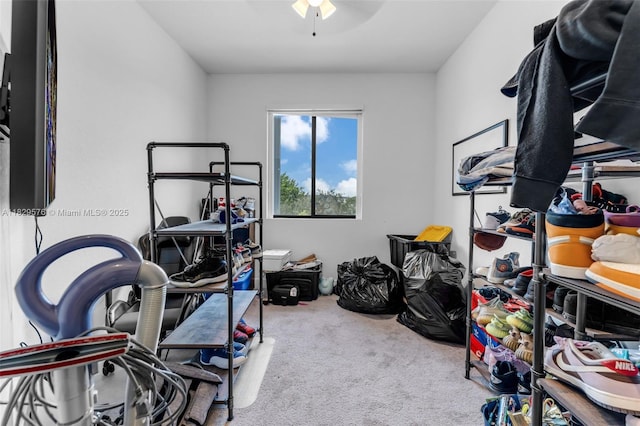 10962 SW 235, Homestead, FL 33032 - storage room with a ceiling fan