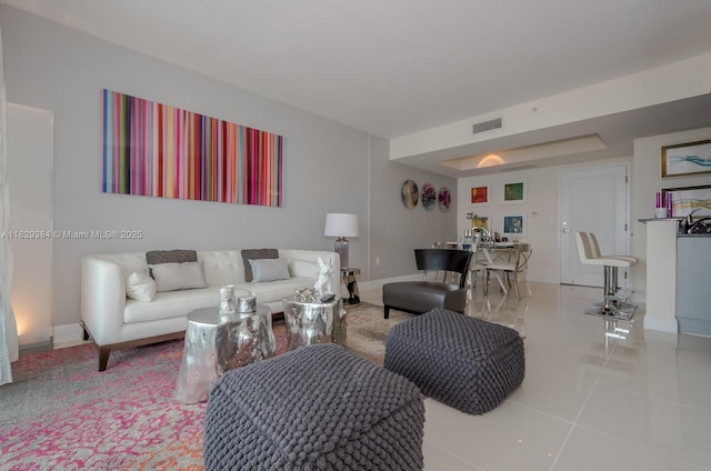 1871 NW S River Dr Unit 801, Miami, FL 33125 - living area with tile patterned floors and baseboards