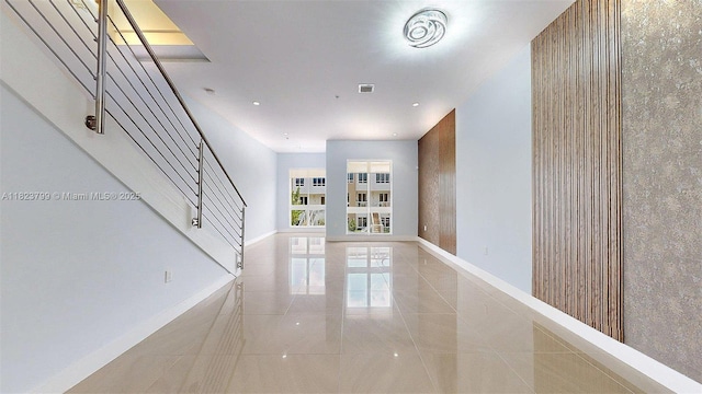 10255 NW 63rd Ter Unit 204, Doral, FL 33178 - hall featuring light tile patterned floors and recessed lighting