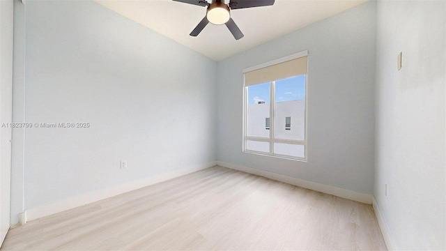 10255 NW 63rd Ter Unit 204, Doral, FL 33178 - spare room with light wood finished floors, ceiling fan, and lofted ceiling