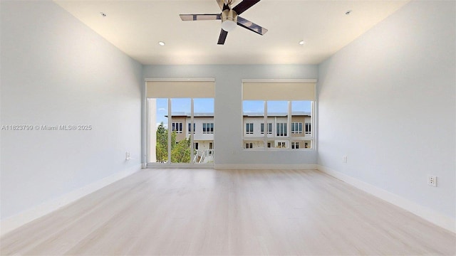10255 NW 63rd Ter Unit 204, Doral, FL 33178 - empty room featuring wood finished floors and ceiling fan