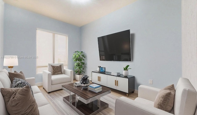 10255 NW 63rd Ter Unit 204, Doral, FL 33178 - living area featuring light wood finished floors and baseboards