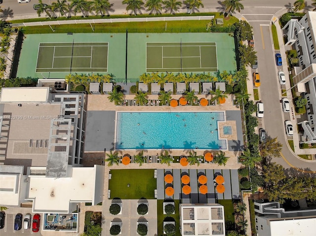 10255 NW 63rd Ter Unit 204, Doral, FL 33178 - drone / aerial view of a pool area