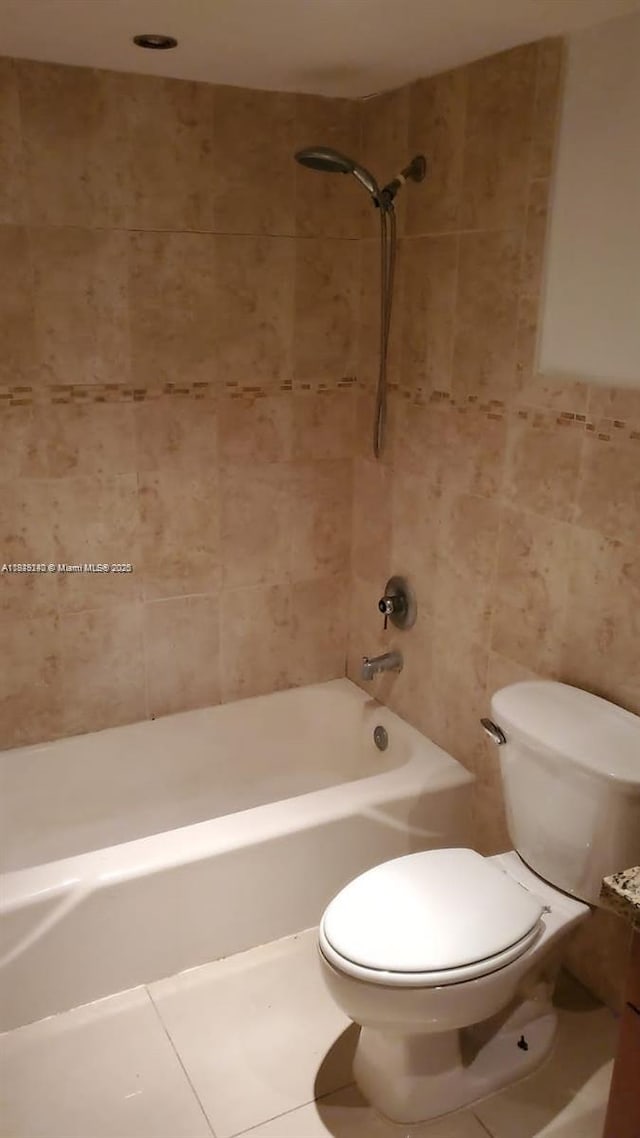 19380 Collins Ave Unit 808, Sunny Isles Beach, FL 33160 - full bathroom with tile walls, washtub / shower combination, and vanity