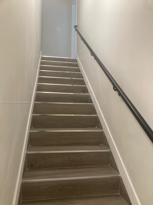 25767 SW 144th Ave, Homestead, FL 33032 - staircase with wood finished floors