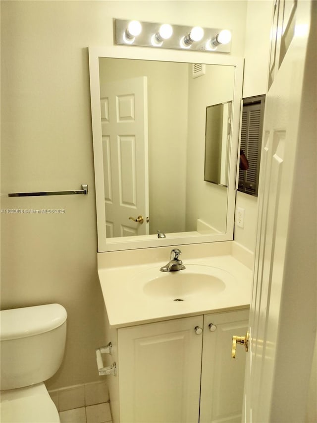 8380 SW 25th Ct Unit 104, Miramar, FL 33025 - half bath featuring vanity and tile patterned flooring