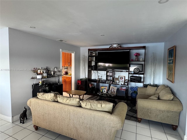 13261 SW 17th Ln, Miami, FL 33175 - living room featuring light tile patterned flooring