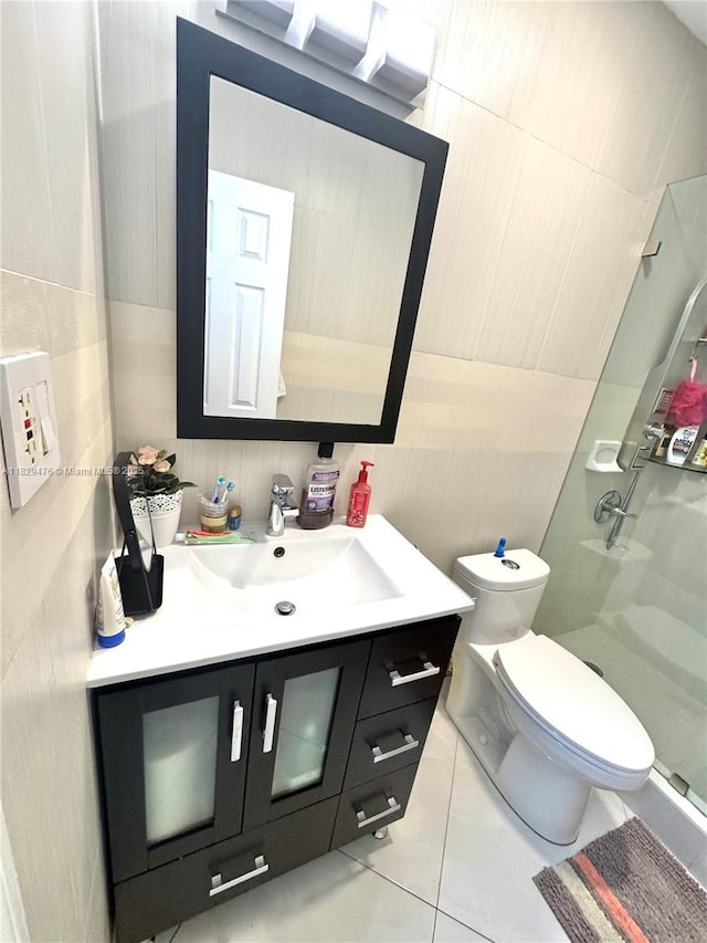 13261 SW 17th Ln, Miami, FL 33175 - full bath featuring vanity, a stall shower, and tile patterned floors