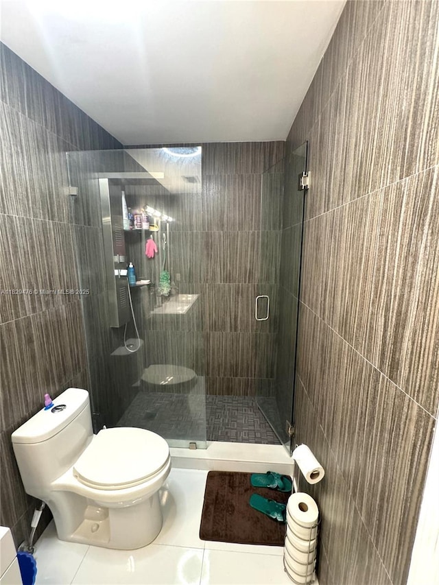 13261 SW 17th Ln, Miami, FL 33175 - full bath with a stall shower and tile walls