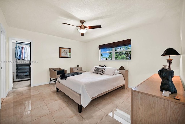 15730 SW 87th Ct, Palmetto Bay, FL 33157 - bedroom with a ceiling fan and light tile patterned flooring