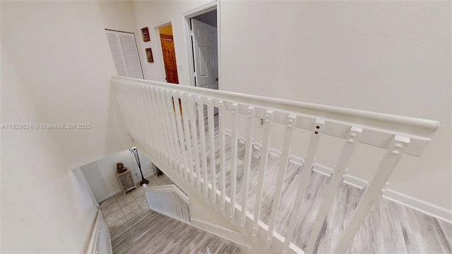 4231 SW 165th Ct, Miami, FL 33185 - staircase featuring wood finished floors