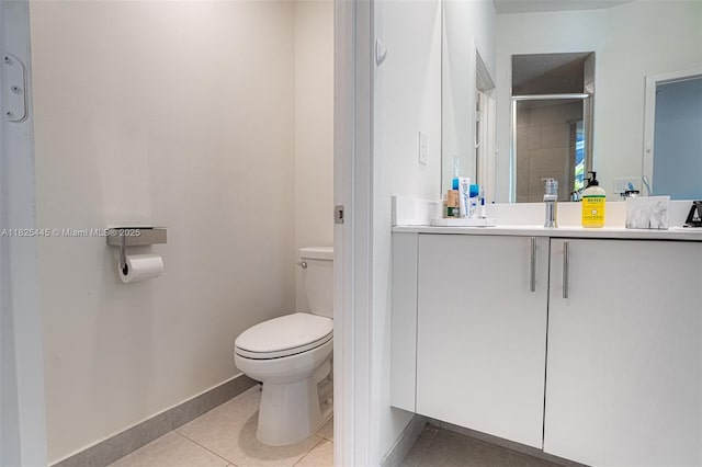 4269 NW 83rd Path, Doral, FL 33166 - bathroom with vanity, tile patterned floors, and a shower