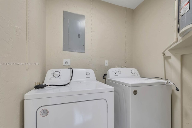 9241 SW 204th Ter, Cutler Bay, FL 33189 - washroom with electric panel and washing machine and dryer