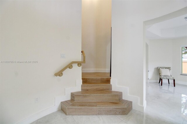15445 SW 26th Ter, Miami, FL 33185 - stairway with baseboards