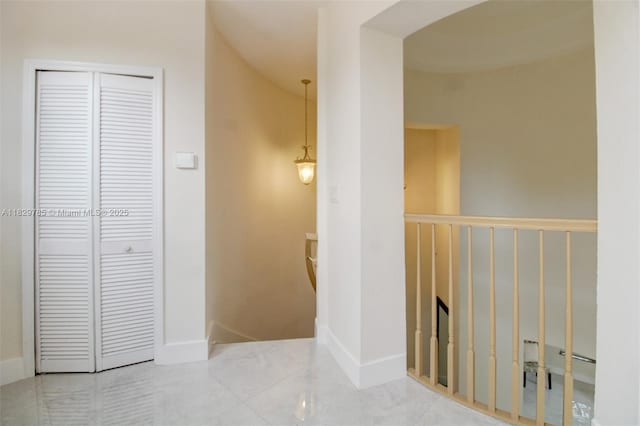 15445 SW 26th Ter, Miami, FL 33185 - hall with baseboards and an upstairs landing