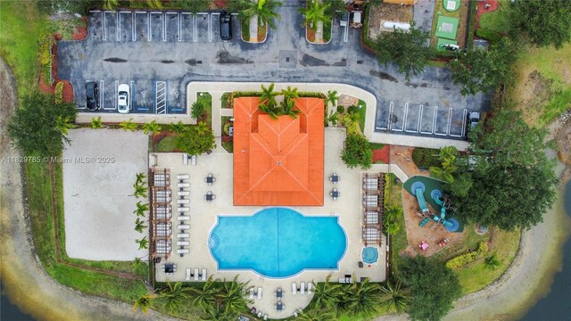 15445 SW 26th Ter, Miami, FL 33185 - bird's eye view of a pool