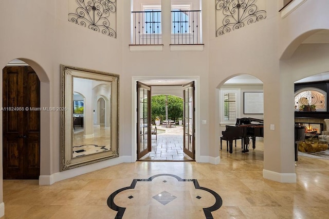 2211 Azalea Pl, Winter Park, FL 32789 - foyer entrance featuring a high ceiling and inlaid floor details