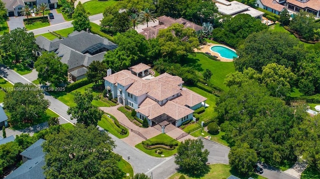 2211 Azalea Pl, Winter Park, FL 32789 - aerial view of residential area with a pool