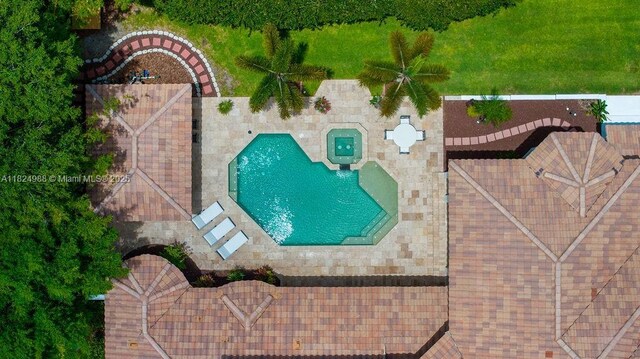 2211 Azalea Pl, Winter Park, FL 32789 - view from above of property with a pool