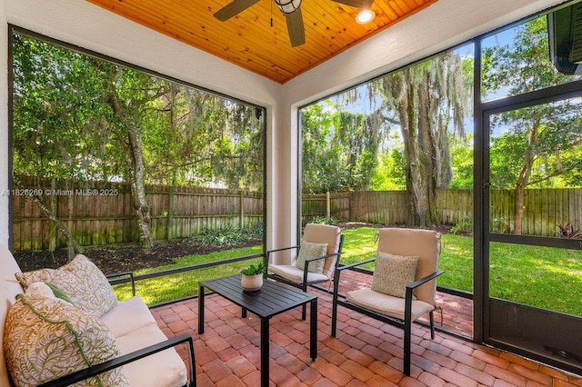 2607 Lafayette Ave, Winter Park, FL 32789 - sunroom / solarium with ceiling fan