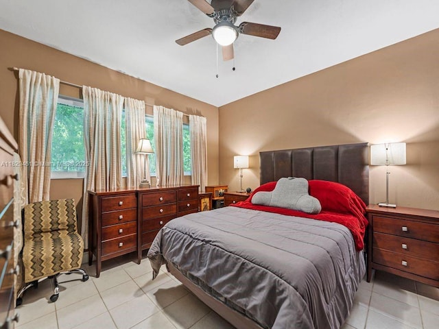 13530 SW 77th Ave, Pinecrest, FL 33156 - bedroom featuring tile patterned flooring and ceiling fan