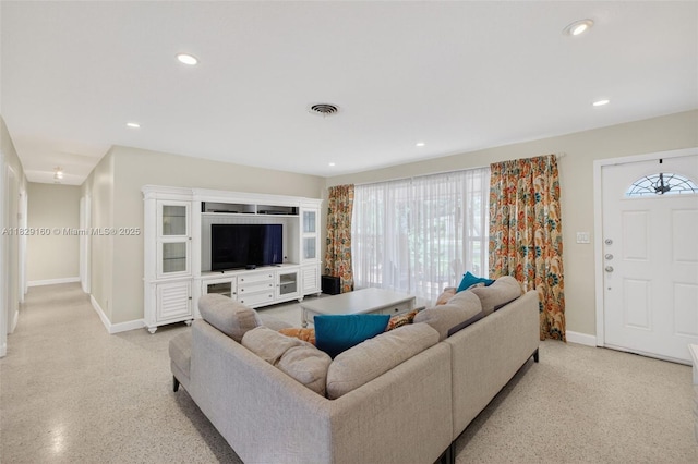 6201 SW 3rd St, Plantation, FL 33317 - living room with plenty of natural light and recessed lighting
