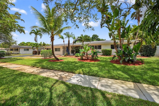 6201 SW 3rd St, Plantation, FL 33317 - single story home with a front yard and stucco siding