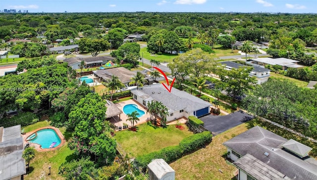 6201 SW 3rd St, Plantation, FL 33317 - aerial view of property's location featuring a pool