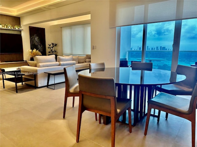 2301 Collins Ave Unit 1634/1635, Miami Beach, FL 33139 - dining room featuring light tile patterned flooring